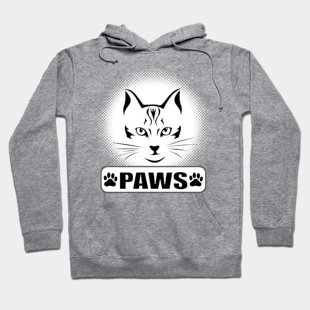 Paws tee design birthday gift graphic Hoodie by TeeSeller07